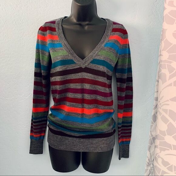 The Limited Multi Colored Striped Sweater Size XS - Picture 1 of 11